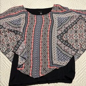 Women's Multicolor Patterned Top